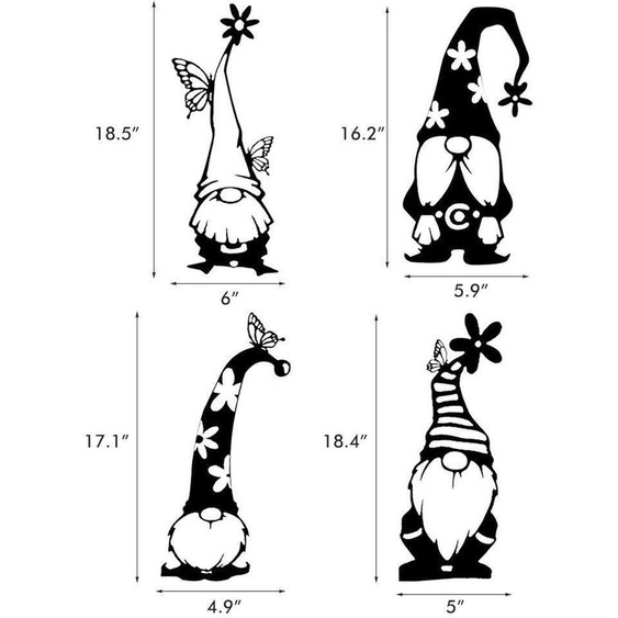 Statues en métal pour le jardin Décoration en fer pour lextérieur Silhouette de gobelin debout pour la maison, le jardin, la cour et lextérieur