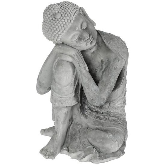 Statuette Bouddha assis, ciment H35 cm