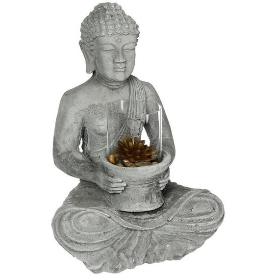 Statuette Bouddha assis, ciment H40 cm