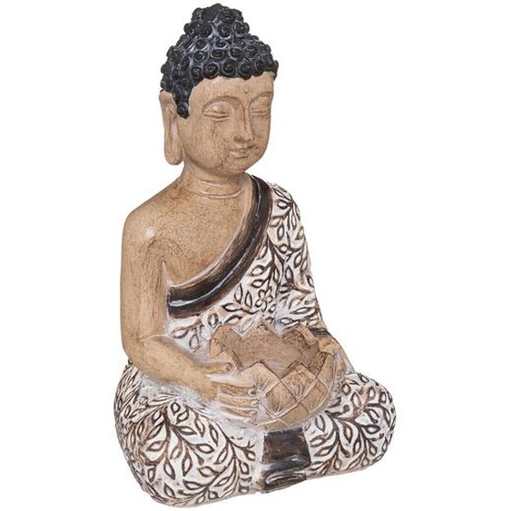 Statuette Bouddha assis, résine H22,5 cm