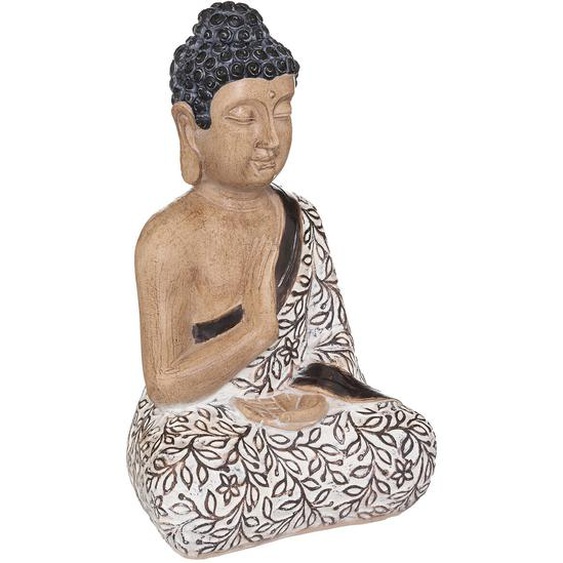 Statuette Bouddha assis, résine H37,5 cm