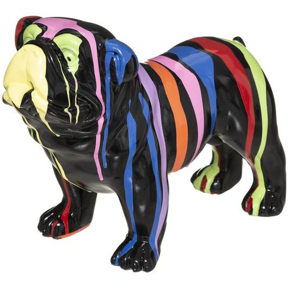 Statuette chien, noir, H19 cm