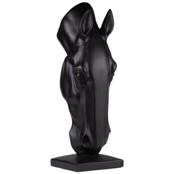 Tête de cheval déco 75 cm noire - Amadeus