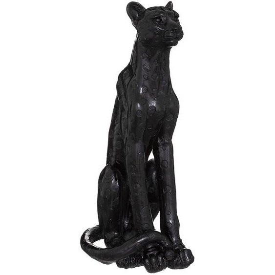 Statuette léopard Artifice, noir, résine H90 cm