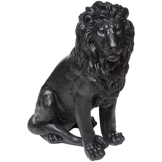 Statuette Lion, noir H80 cm
