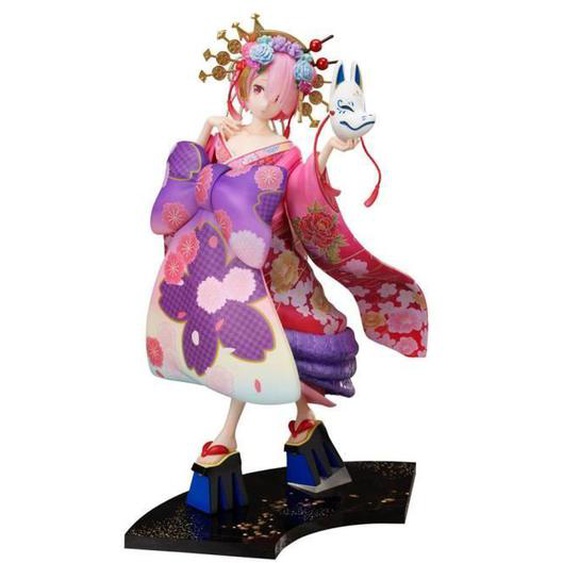 Statuette - RE:ZERO - RAM OIRAN 2 - PVC - Blanc - 25 cm - Salon - Objets décoratifs