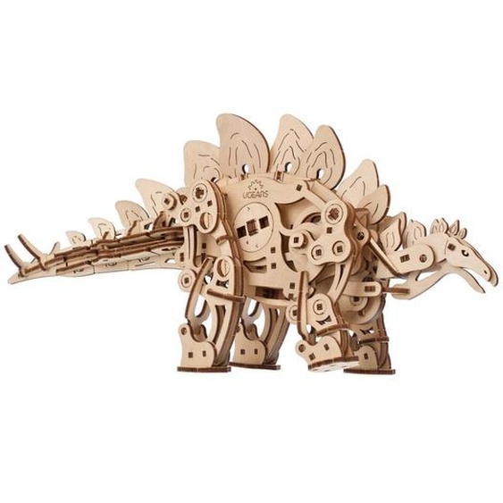 Stégosaure – Automate Dinosaure Mécanique En Bois À Assembler Brown