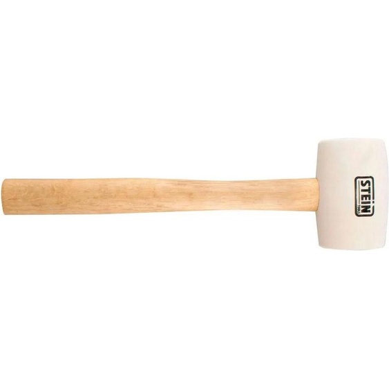 Stein Rubber Mallet Wood Handle Hammer 450g Golden Golden One Size