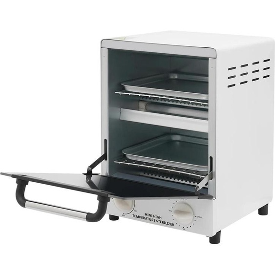 Stérilisateur pour outils à ongles - Armoire de stérilisation - Infrarouge lointain - Haute température - 220 V - 1000 W - Sans produit chimique - Blanc