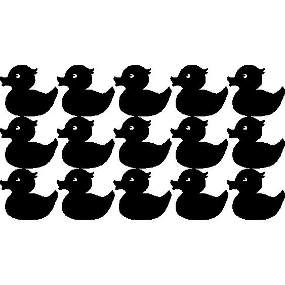 Sticker 15 petits canards