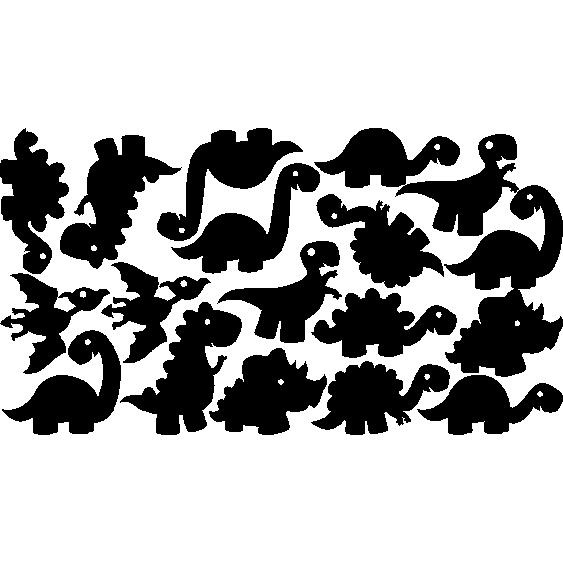 Sticker 18 petits dinosaures