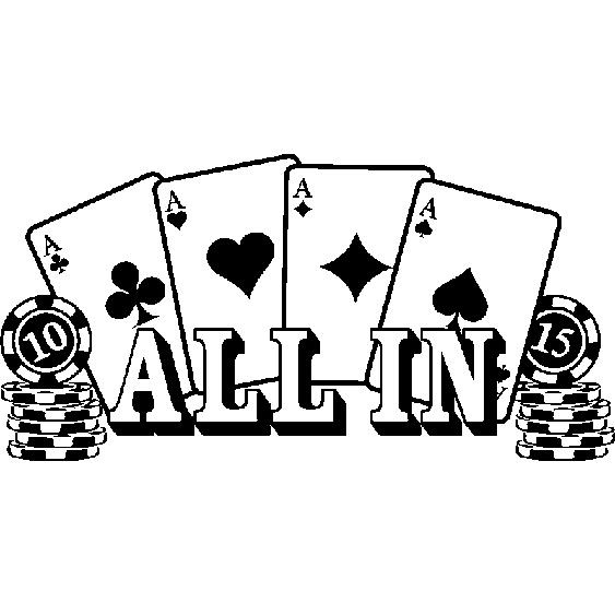 Sticker All in - Jeux de cartes