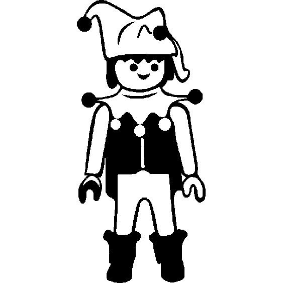 Sticker bonhomme lego comique