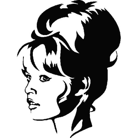 Sticker Brigitte Bardot portrait 2