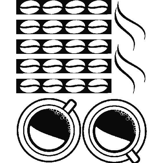 Sticker Café et tasses