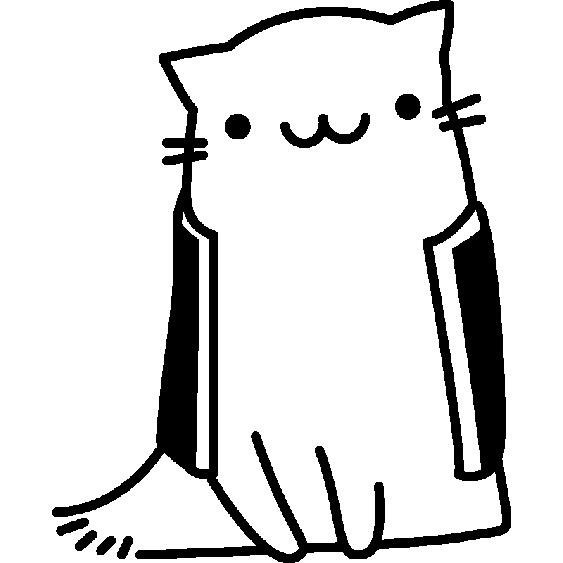 Sticker Chat dessin animé