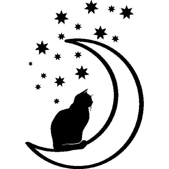 Sticker chat et étoiles
