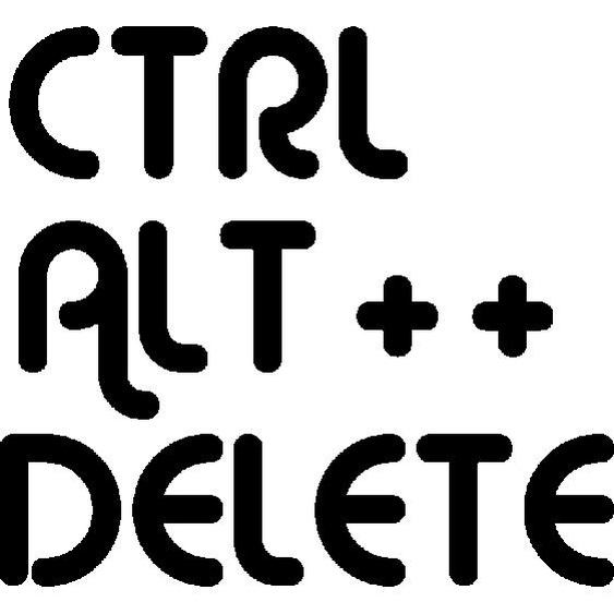 Sticker Ctrl, alt, delete