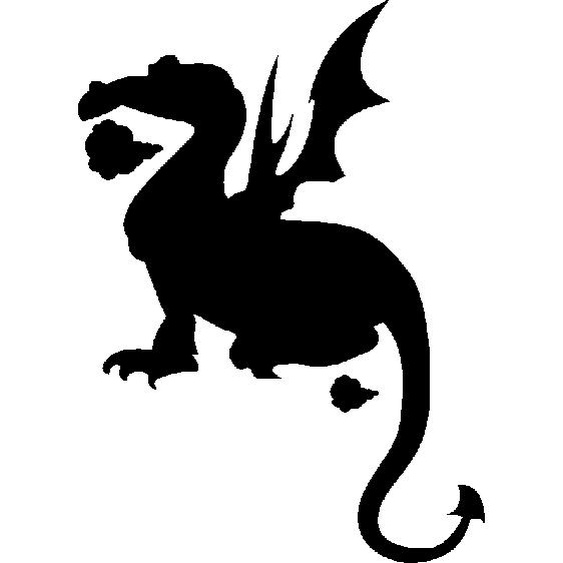 Sticker Design dragon ailé
