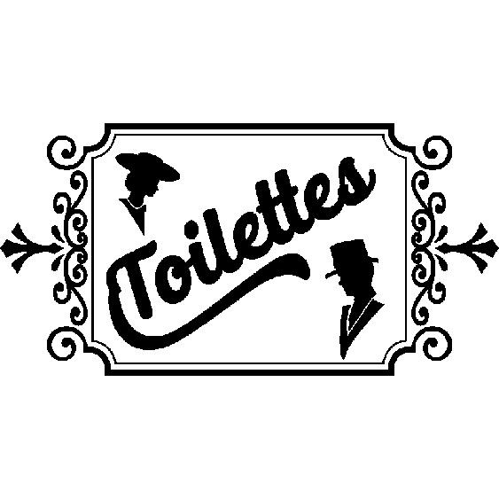 Sticker Design toilettes standard