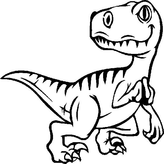 Sticker dinosaure petit tyrannosaure
