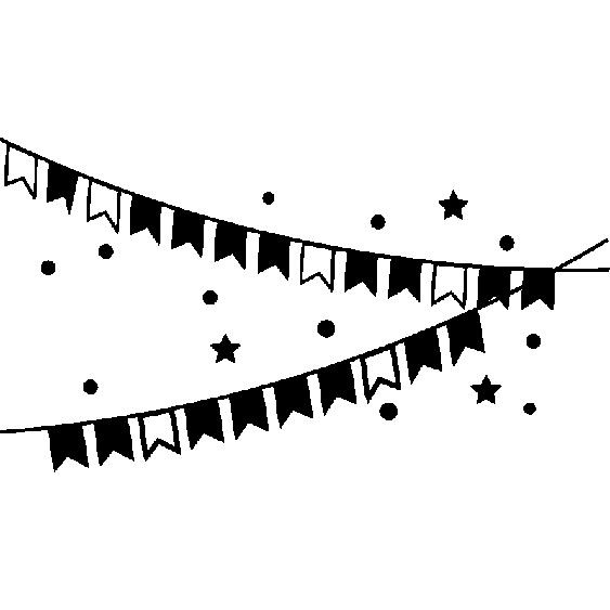 Sticker Fanions sous les étoiles