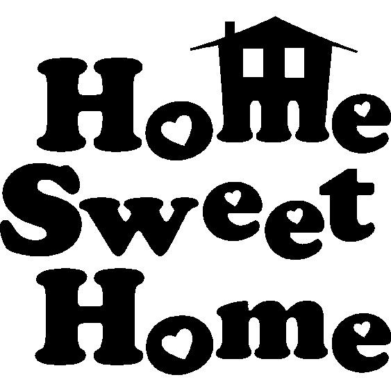 Sticker Home sweet home maisonette