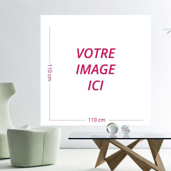 Sticker image personnalisable carré H110 x L110 cm