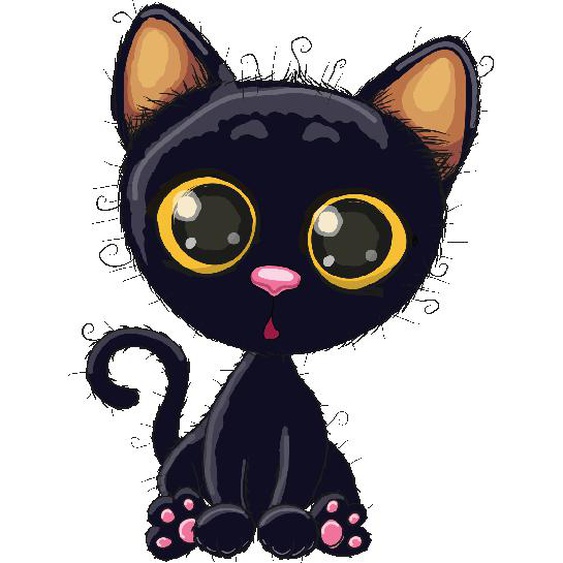 Sticker interrupteur chaton mignon