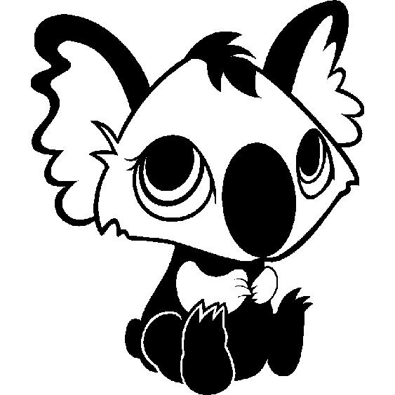 Sticker Koala assis