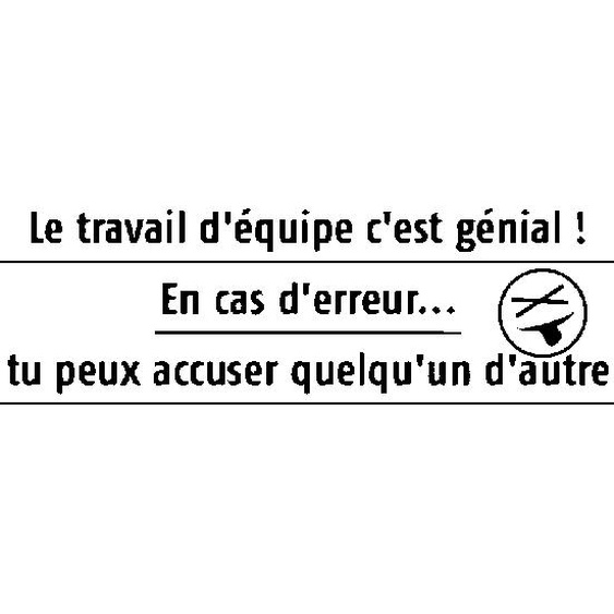 Sticker Le travail d’équipe