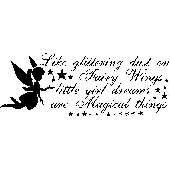 Sticker Like glittering dust on Fairy wings