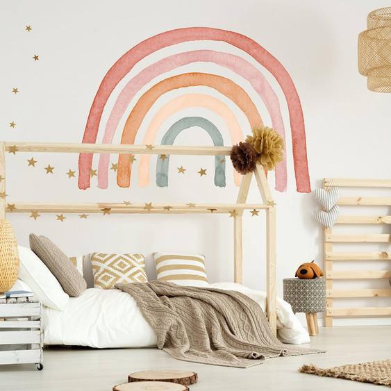 Sticker Mural Enfant Arc En Ciel Rainbow Multicolore