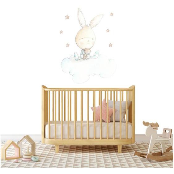 Sticker Mural Enfant Petit Lapin Dreams Multicolore