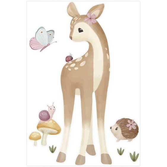 Sticker mural - Fairy Garden multicolore