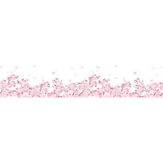 Sticker occultant et privatif pour fenêtre 200 x 40 cm fleurs de cerisier
