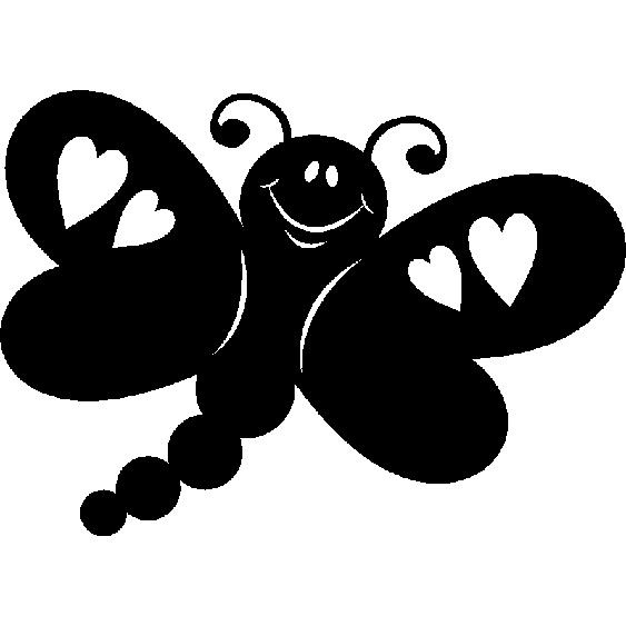 Sticker Papillon de lamour