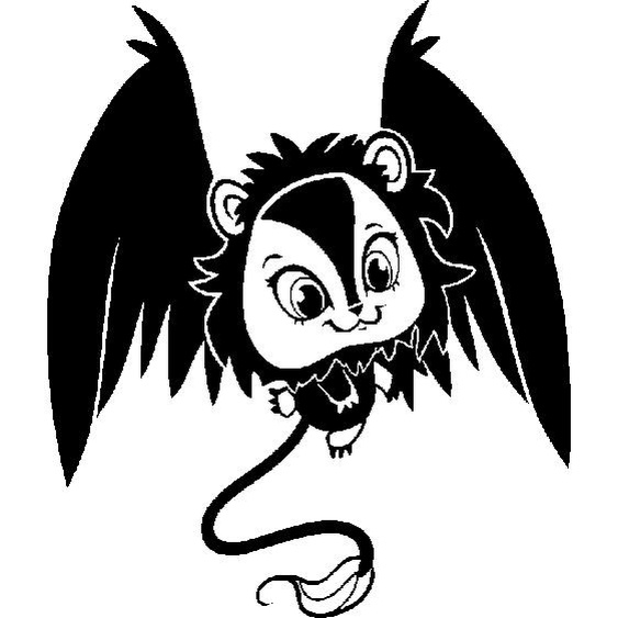 Sticker Petit monstre volant