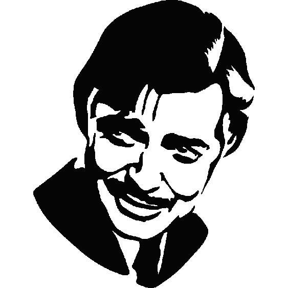 Sticker Portrait Clark Gable 1