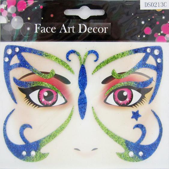 Sticker pour visage papillons