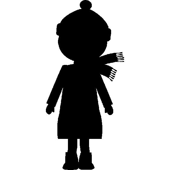 Sticker silhouette petite fille