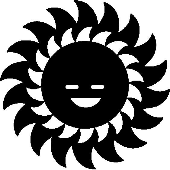 Sticker Soleil rayonnant