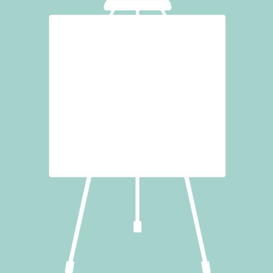 Sticker tableau blanc Design tableau de peinture