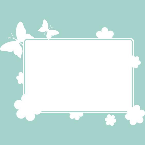 Sticker tableau blanc Papillons dans un champ