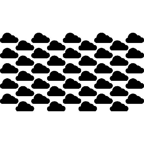 Sticker tapisserie 45 nuages