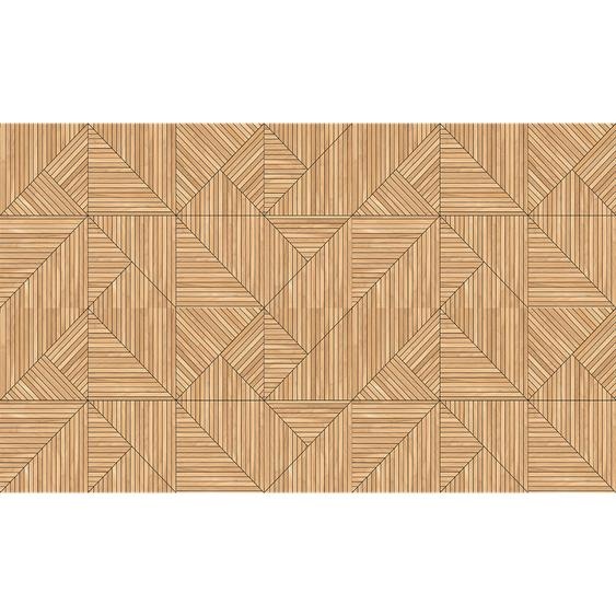 Sticker tête de lit bois art déco H120 x L200 cm