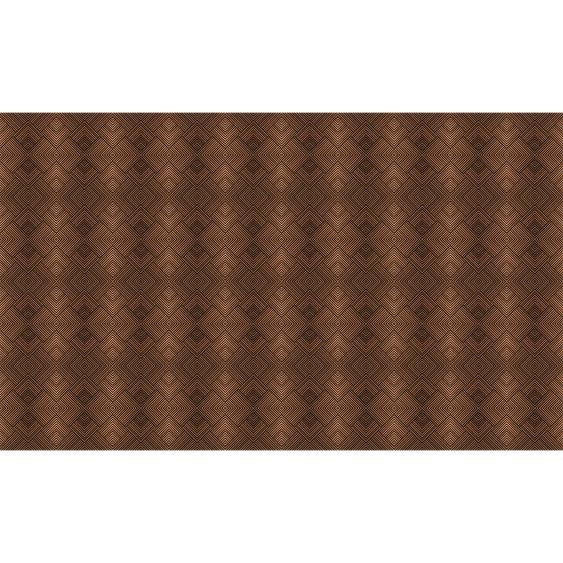 Sticker tête de lit bois brun art déco H120 x L200 cm