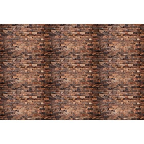 Sticker tête de lit bois brun vintage H120 x L180 cm