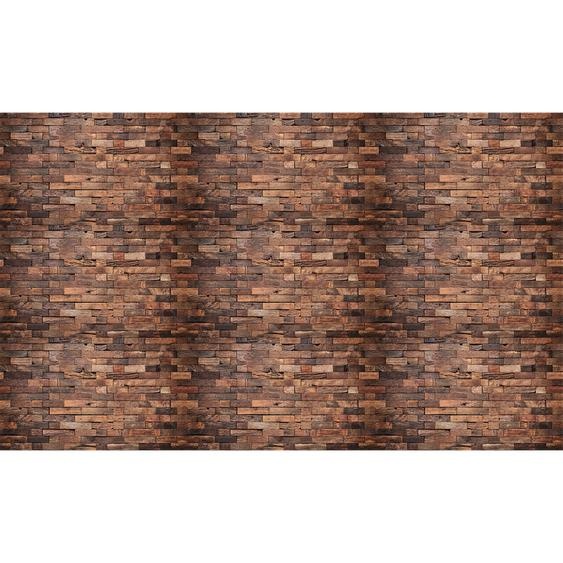 Sticker tête de lit bois brun vintage H120 x L200 cm