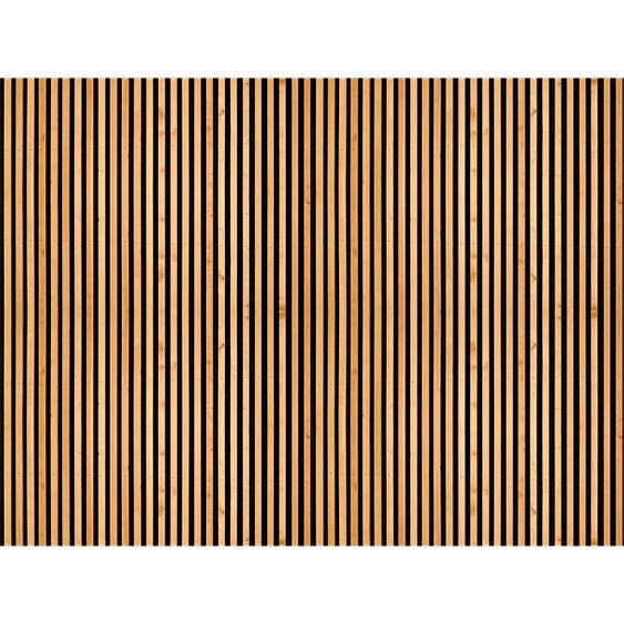 Sticker tête de lit lattes de bois contemporaines H120 x L160 cm